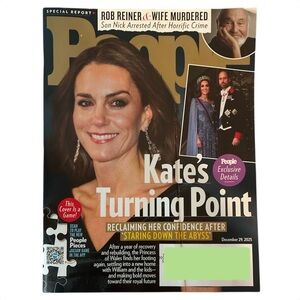 People Magazine December 29 2025 Princess Kate Rob Reiner and Wife Murdered